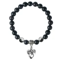 Браслет Дракон (удача, могущество, успех), Синий авантюрин 8мм BSPE1-26-3001