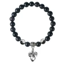 Браслет Дракон (удача, могущество, успех), Синий авантюрин 8мм BSPE1-26-3001