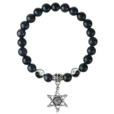 Браслет Глаз (от сглаза и порчи), Синий авантюрин 8мм BSPE1-26-3002