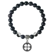 Браслет Клевер (удача, везение), Синий авантюрин 8мм BSPE1-26-3003