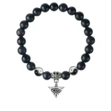 Браслет Глаз (от сглаза и порчи), Синий авантюрин 8мм BSPE1-26-3009