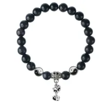 Браслет Кошка (гармония, покой, уют), Синий авантюрин 8мм BSPE1-26-3010