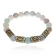 Браслет с рунами под золото Уверенность в себе, с нат. камнем Амазонит 10мм BSR2-047