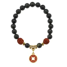 Браслет Богатство с натуральным Змеевиком 8мм BSRE01