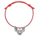 Красный браслет Летучая мышь KB1-12