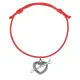 Красный браслет Сердце KB1-22
