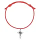 Красный браслет Кадуцей KB1-33