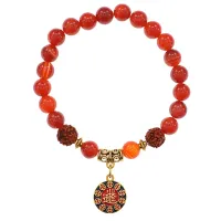 Браслет Богатство с натуральным Сердоликом 8мм BSRE05