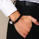 Браслет из нержавеющей стали, 19см, цвет черный BS766-01