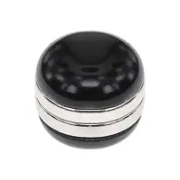 Зажим для платка на магнитах, d.1см, цвет черный ZP007-01