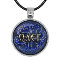 Именной кулон-талисман Олег ALKN-038