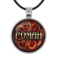 Именной кулон-талисман Роман ALKN-041