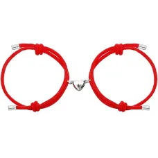 Парные браслеты Сердце, цвет красный BS777-01