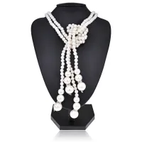 Бусы из искусственного жемчуга (двойные) BUS061