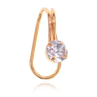 Серьга-каффа с кристаллом, 20х17х9мм SE244-02