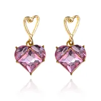 Серьги Сердце, 23х13х10мм SE251