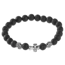 Браслет Спаси и сохрани с натамнем Лава BSVE1-10