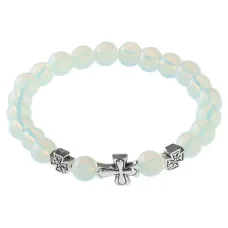 Браслет Спаси и сохрани с синтезом Лунный камень BSVE1-11