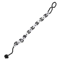 Браслет из бисера, цвет черный / белый BS732-03