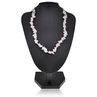 Бусы, 40 см, розовый кварц BUS067-01