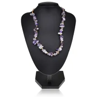 Бусы, 40 см, аметист BUS067-02