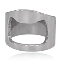 Кольцо-открывалка, цвет серебряный, размер 11 KL508-11