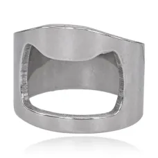 Кольцо-открывалка, цвет серебряный, размер 11 KL508-11