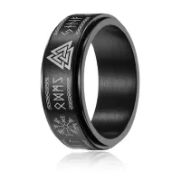 Руническое кольцо-спиннер, размер 9 KL509-09