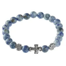 Браслет Спаси и сохрани с натамнем Содалит BSVE1-18