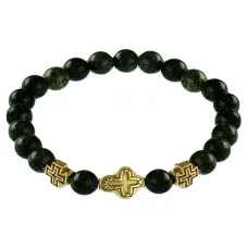 Браслет Спаси и сохрани с натамнем Змеевик BSVE2-05