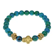 Браслет Спаси и сохрани с синтезом Хризоколла BSVE2-21