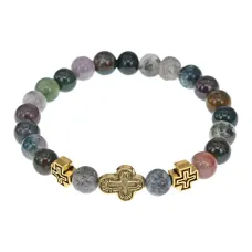 Браслет Спаси и сохрани с натамнем Яшма BSVE2-25