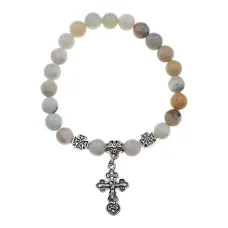 Браслет Спаси и сохрани с натамнем Амазонит BSVE3-01