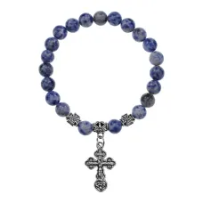 Браслет Спаси и сохрани с натамнем Содалит BSVE3-18