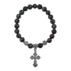 Браслет Спаси и сохрани с синтезитом Цоизит BSVE3-22