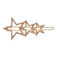 Заколка для волос Три звезды, 2,5х5,5см HZ079