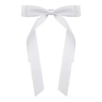 Заколка-автомат Бант, цвет белый HZ080-01