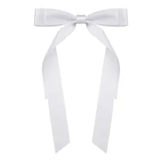 Заколка-автомат Бант, цвет белый HZ080-01