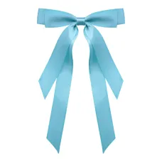 Заколка-автомат Бант, цвет бирюзовый HZ080-03