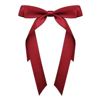 Заколка-автомат Бант, цвет бордовый HZ080-04