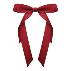 Заколка-автомат Бант, цвет бордовый HZ080-04