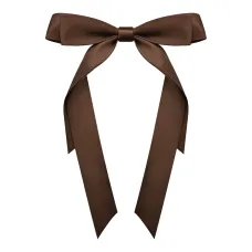 Заколка-автомат Бант, цвет коричневый HZ080-06