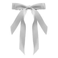 Заколка-автомат Бант, цвет серый HZ080-09