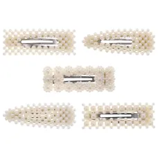 Набор из 5 заколок для волос с искусственным жемчугом HZN005