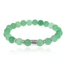 Браслет Знаки Зодиака - Дева с натуральным Нефритом 8мм