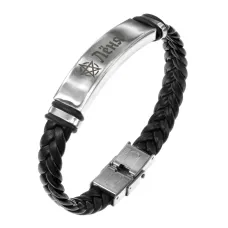 Именной браслет - оберег Леонид BSKR1-184