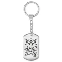 Женский именной брелок - амулет Алена BKZ-147