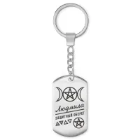 Женский именной брелок - амулет Людмила BKZ-179