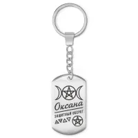 Женский именной брелок - амулет Оксана BKZ-186