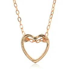 Кулон Сердце на цепочке, 15х14мм BJK428